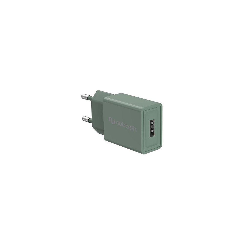 cargador de pared nubbeh bhoot usb-a 10w verde