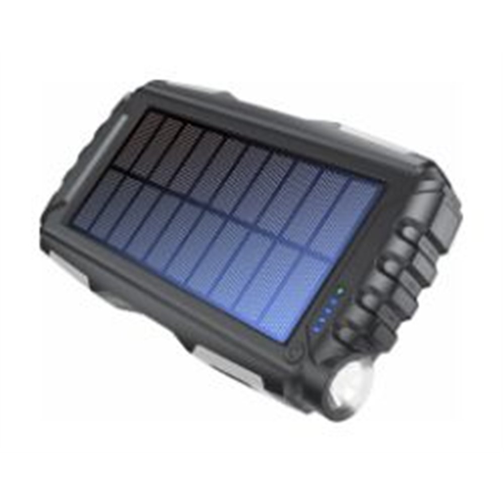 powerbank denver solar 20000mah usb-c negro (pso-20010)