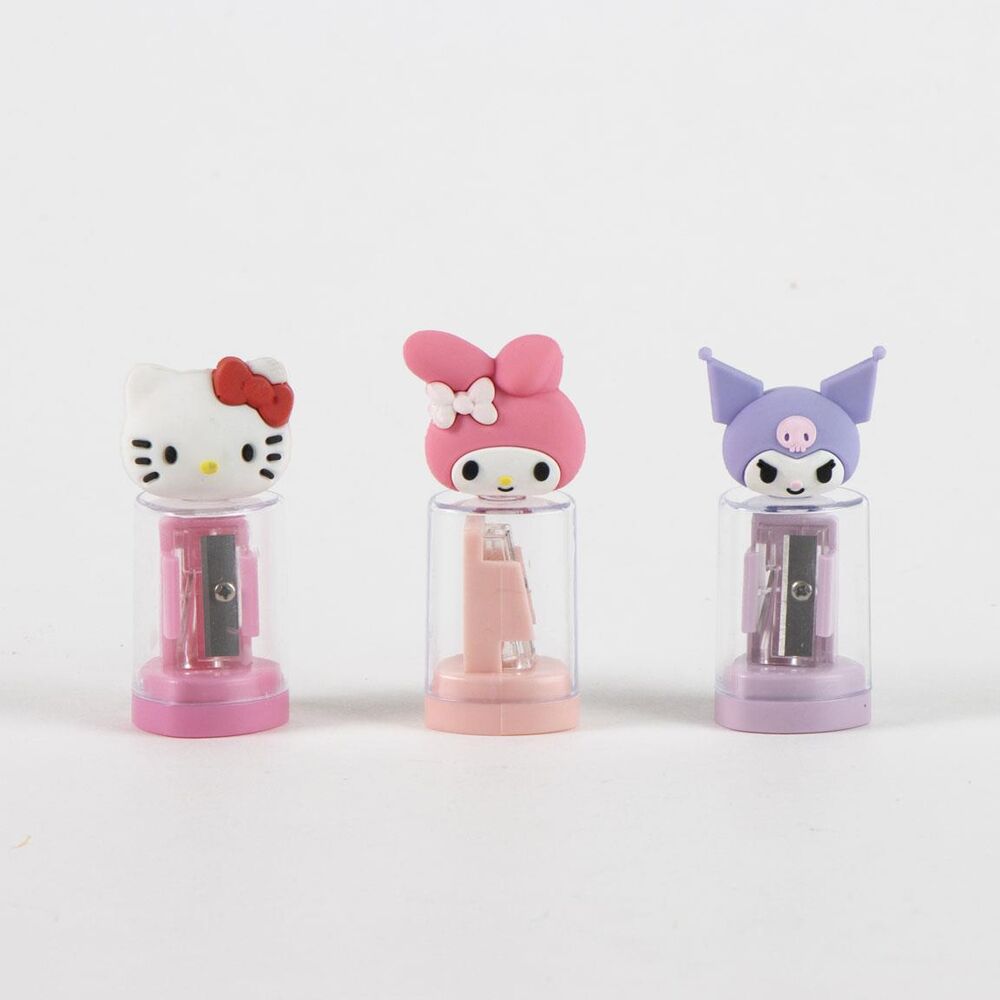 sacapuntas contenedor hello kitty and friends surtido
