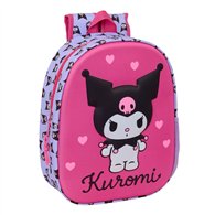 mochila 3d kuromi hello kitty 33cm