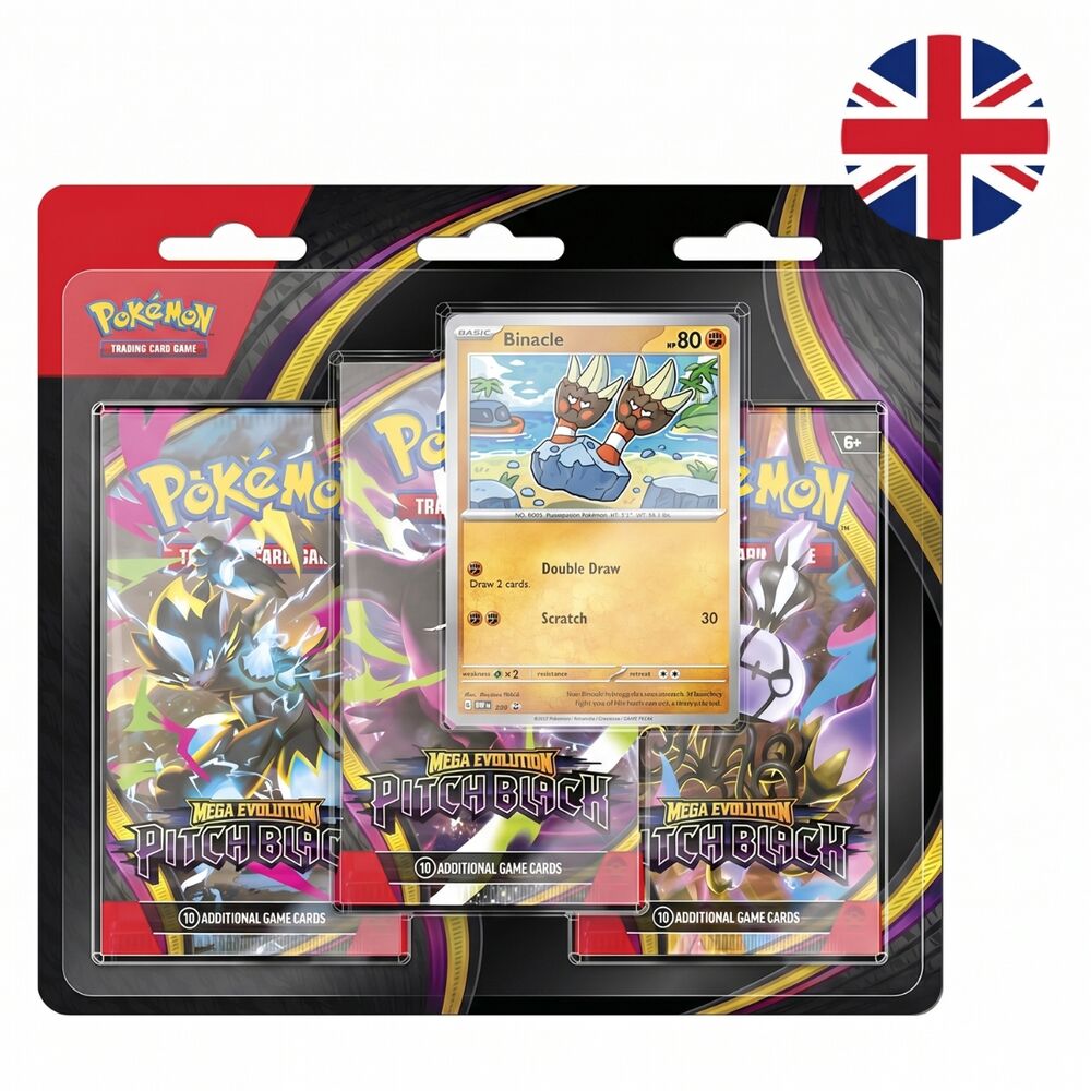 blister 3 sobres cartas expansion megaevolucion oscuridad absoluta pokemon ingles