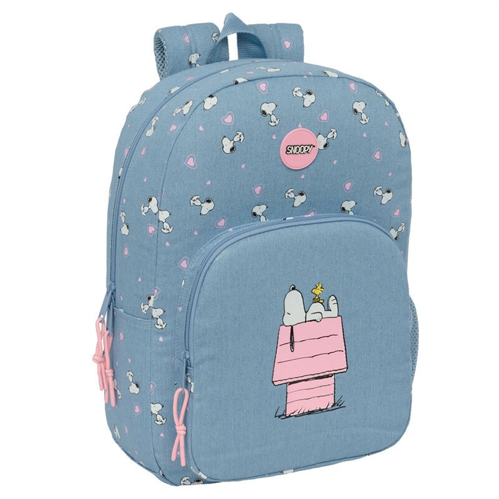 mochila snoopy peanuts 46cm adaptable