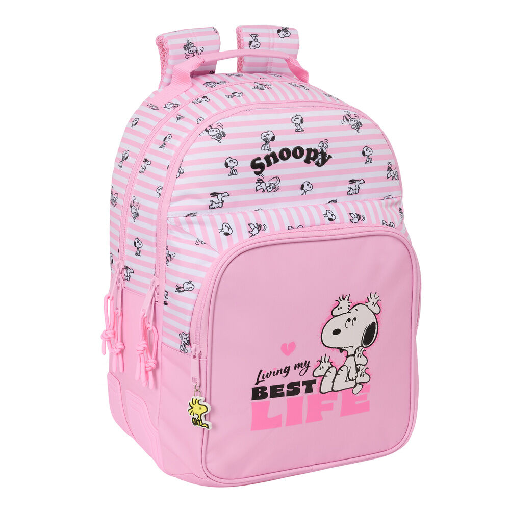 mochila snoopy 42cm adaptable
