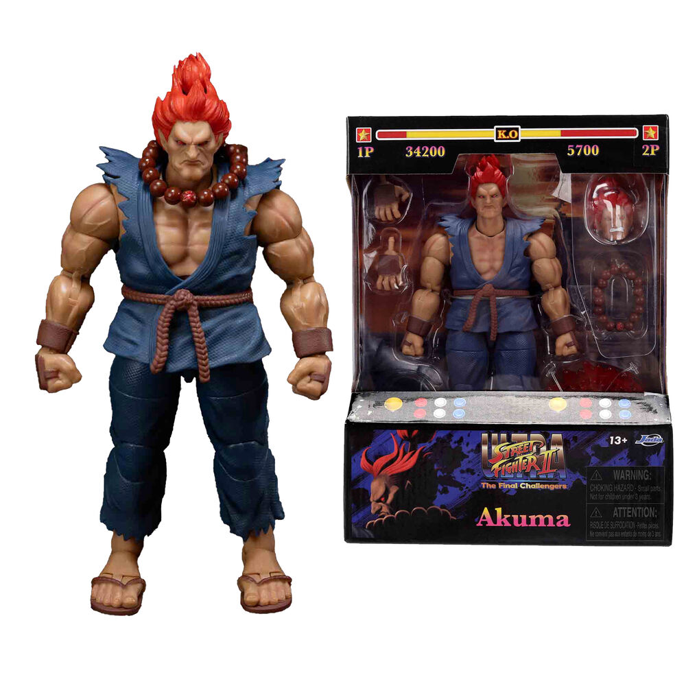 figura akuma street fighter ii 17cm