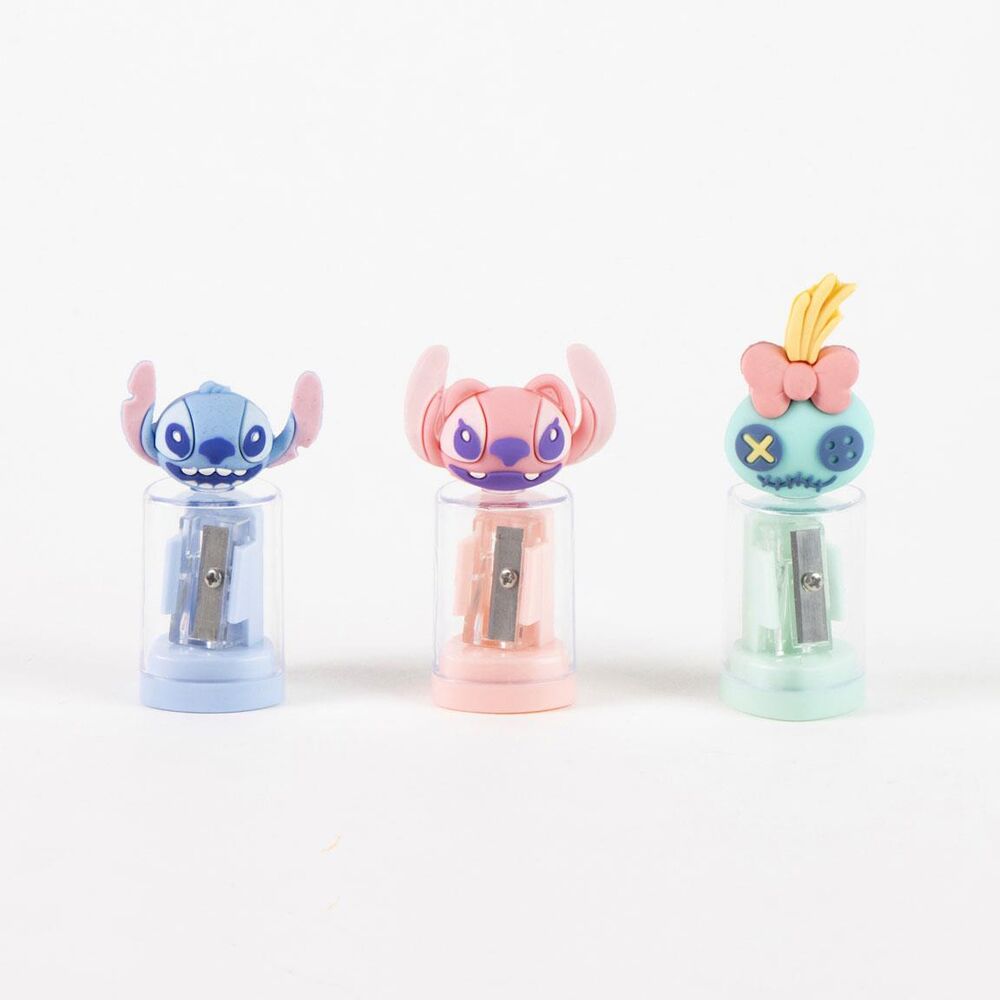 sacapuntas contenedor stitch disney surtido