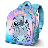 mochila 3d aloha stitch disney 31cm