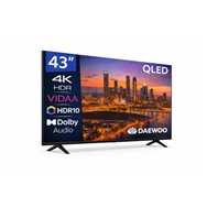 televisor daewoo 43 qled 4k uhd usb smart tv wifi bluetooth vidaa