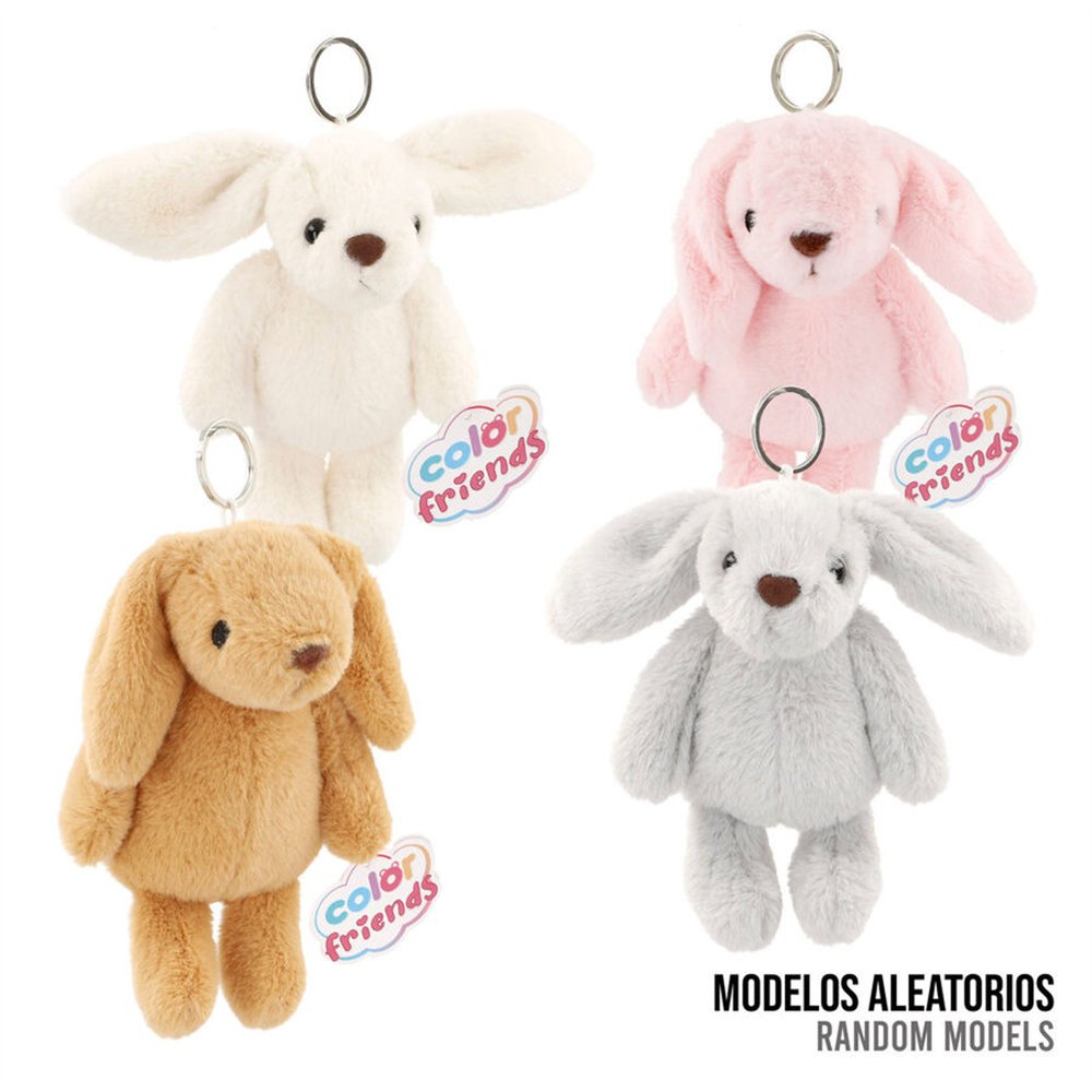 llavero peluche conejo 12cm surtido