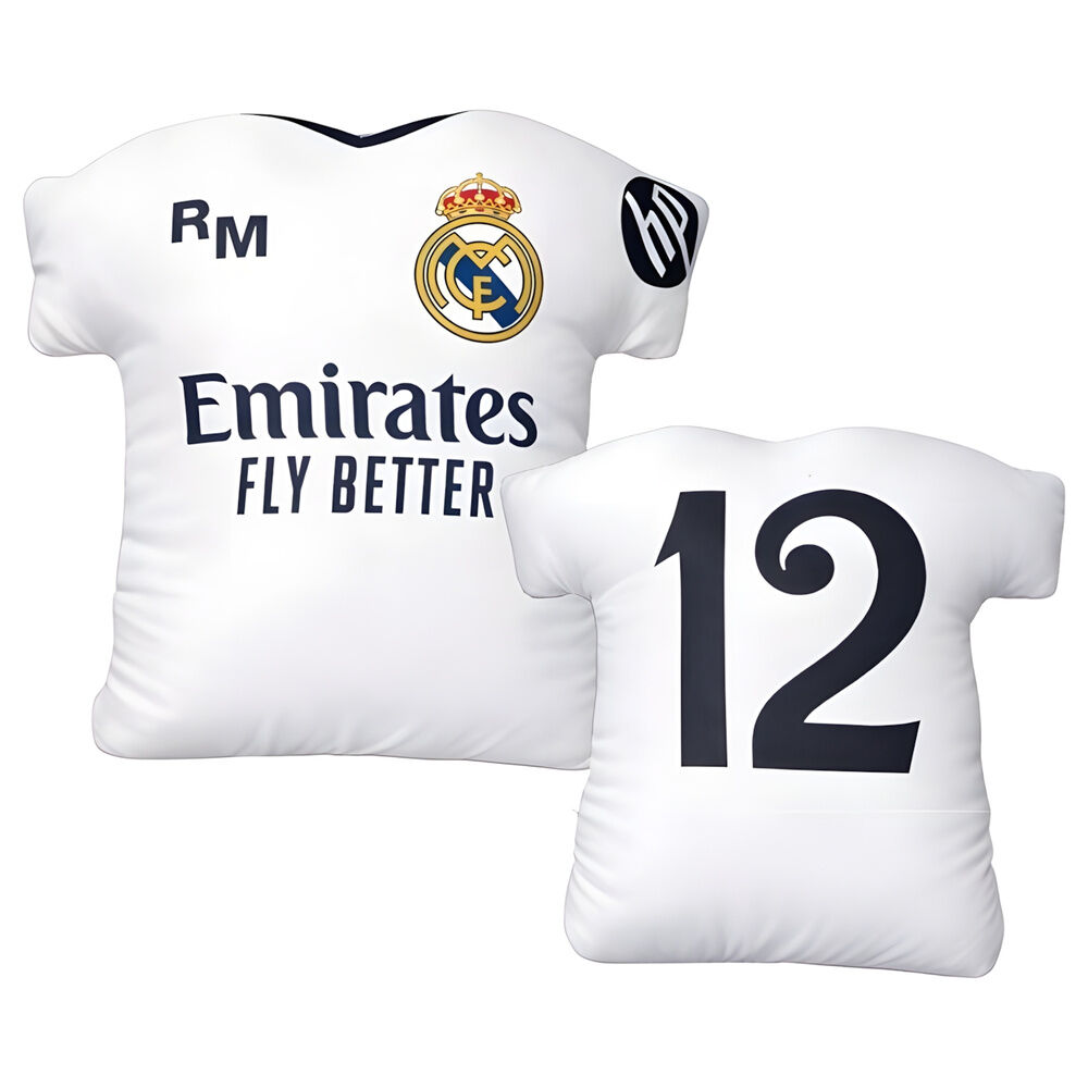 cojin 3d camiseta real madrid 40cm
