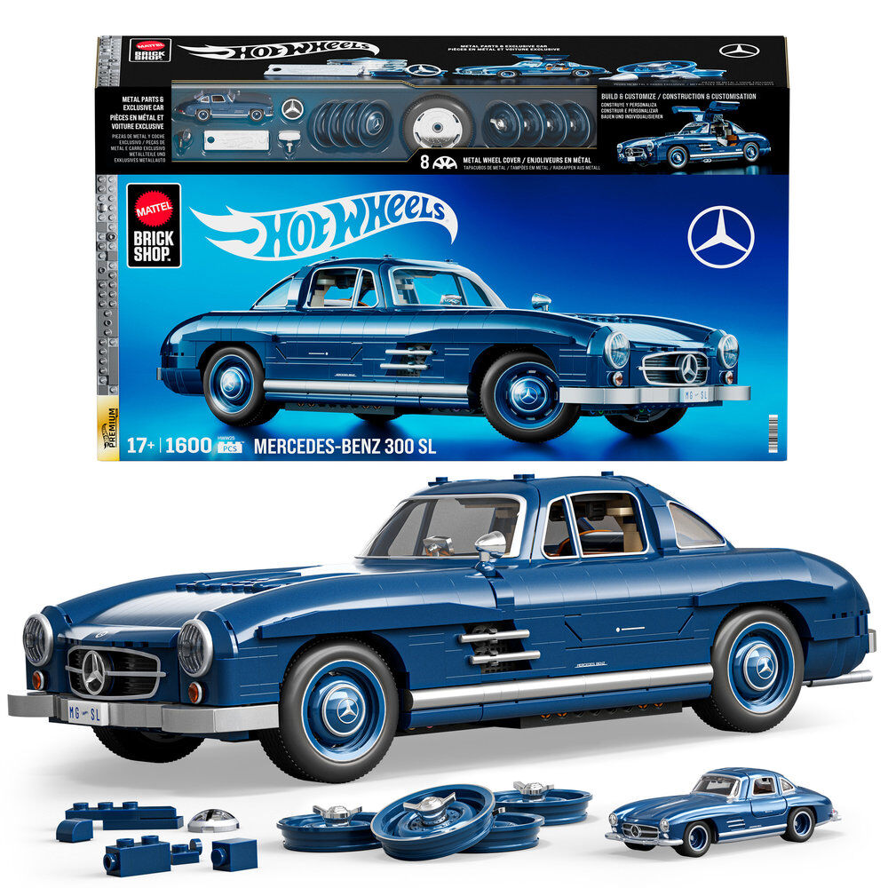 set construccion premium mercedes 300sl hot wheels
