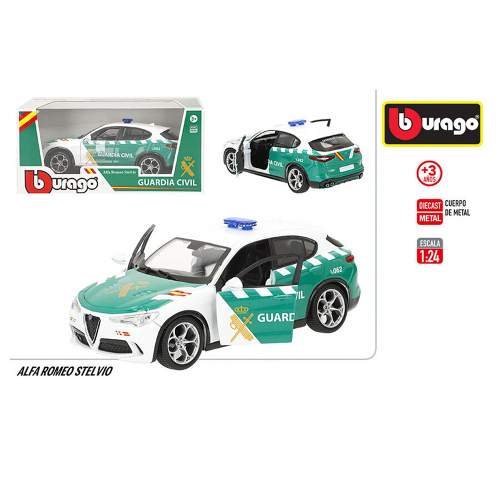 coche guardia civil alfa romeo stelvio metal