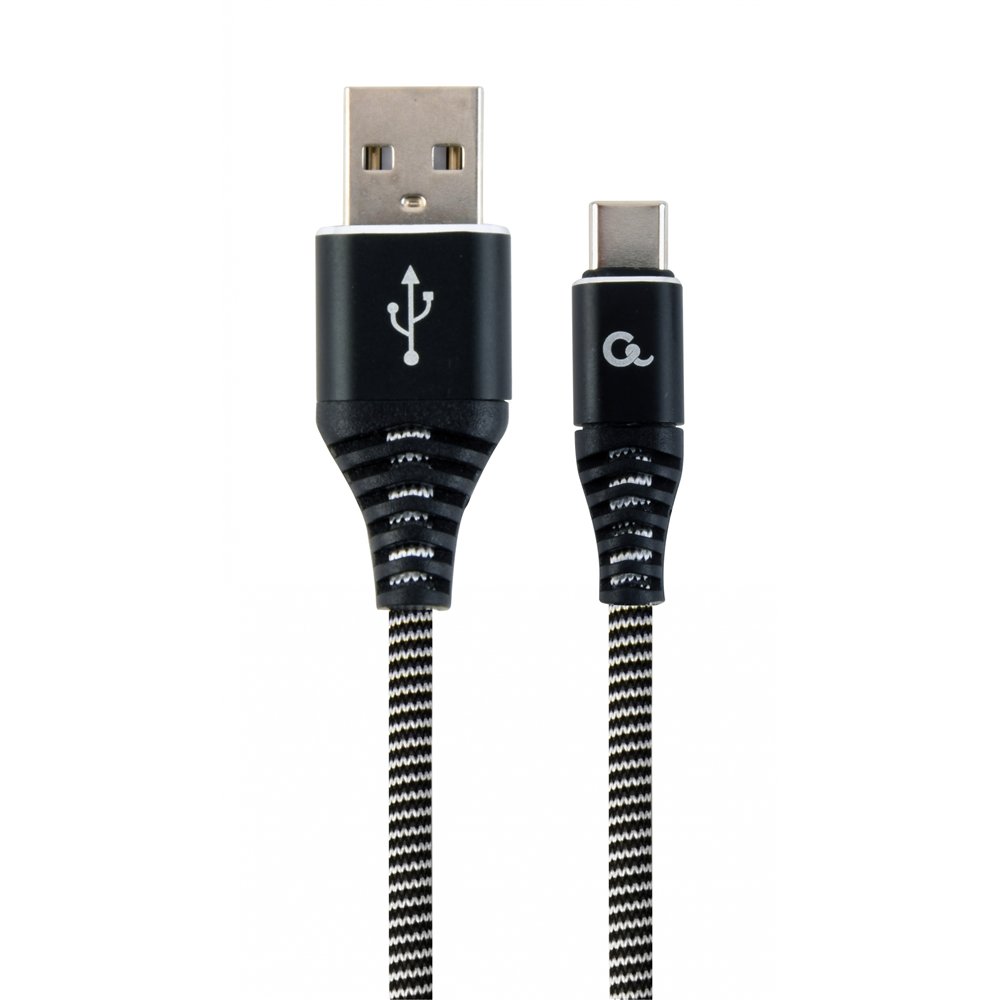 gembird cc-usb2b-amcm-2m-bw cable usb usb 2.0 usb a usb c negro, blanco