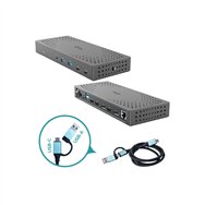 i-tec usb 3.0 / usb-c / thunderbolt, 3x 4k docking station gen 2 + power delivery 100w