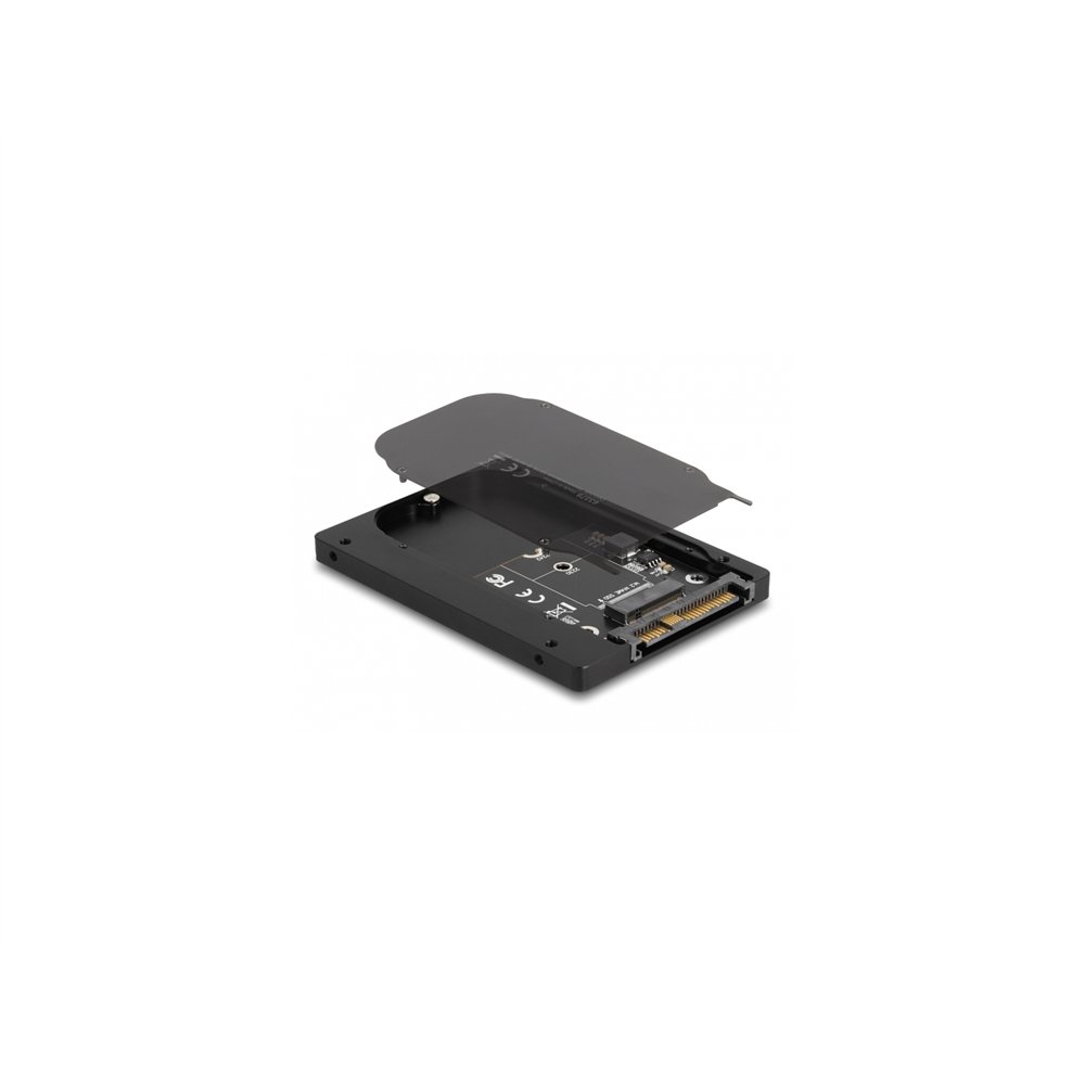 delock convertidor de 2.5″ u.2 sff-8639 a ranura m nvme m.2 - 7 mm de altura