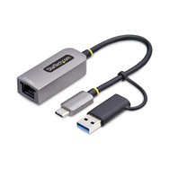 startech.com adaptador de red ethernet usb tipo c a rj45 - adaptador de red usb-c con conversor usb-a - nbase-t - usb 3.1 - comp
