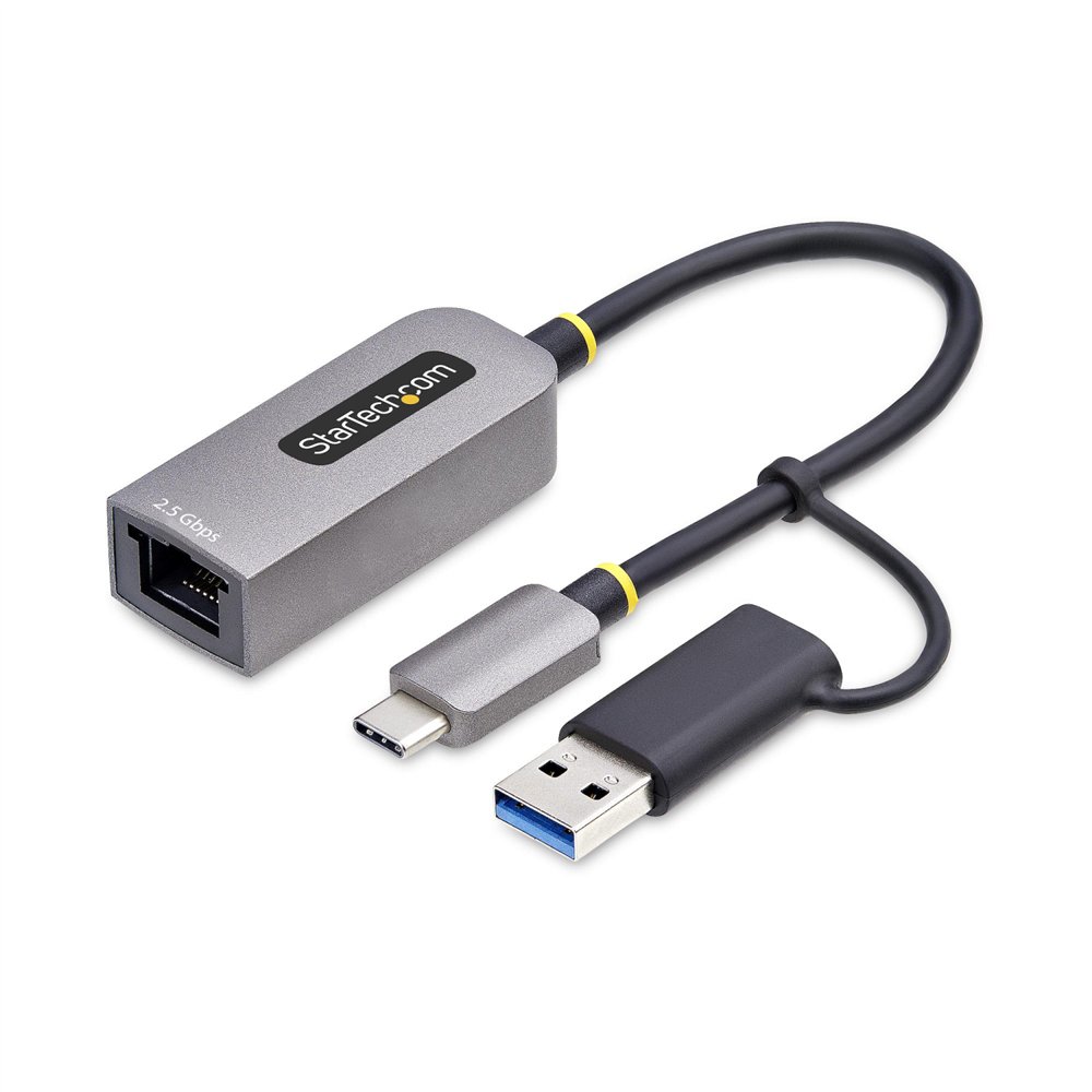 startech.com adaptador de red ethernet usb tipo c a rj45 - adaptador de red usb-c con conversor usb-a - nbase-t - usb 3.1 - comp