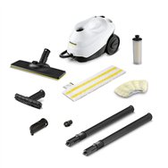kärcher sc 3 easyfix limpiador a vapor de cilindro 1 l 1900 w negro, blanco