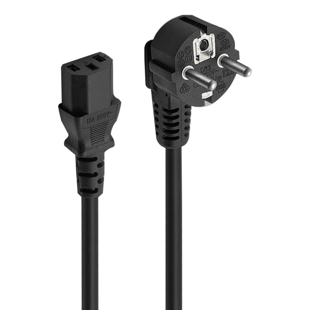 ewent ec1920 cable de transmisión negro 1,5 m enchufe tipo f c13 acoplador