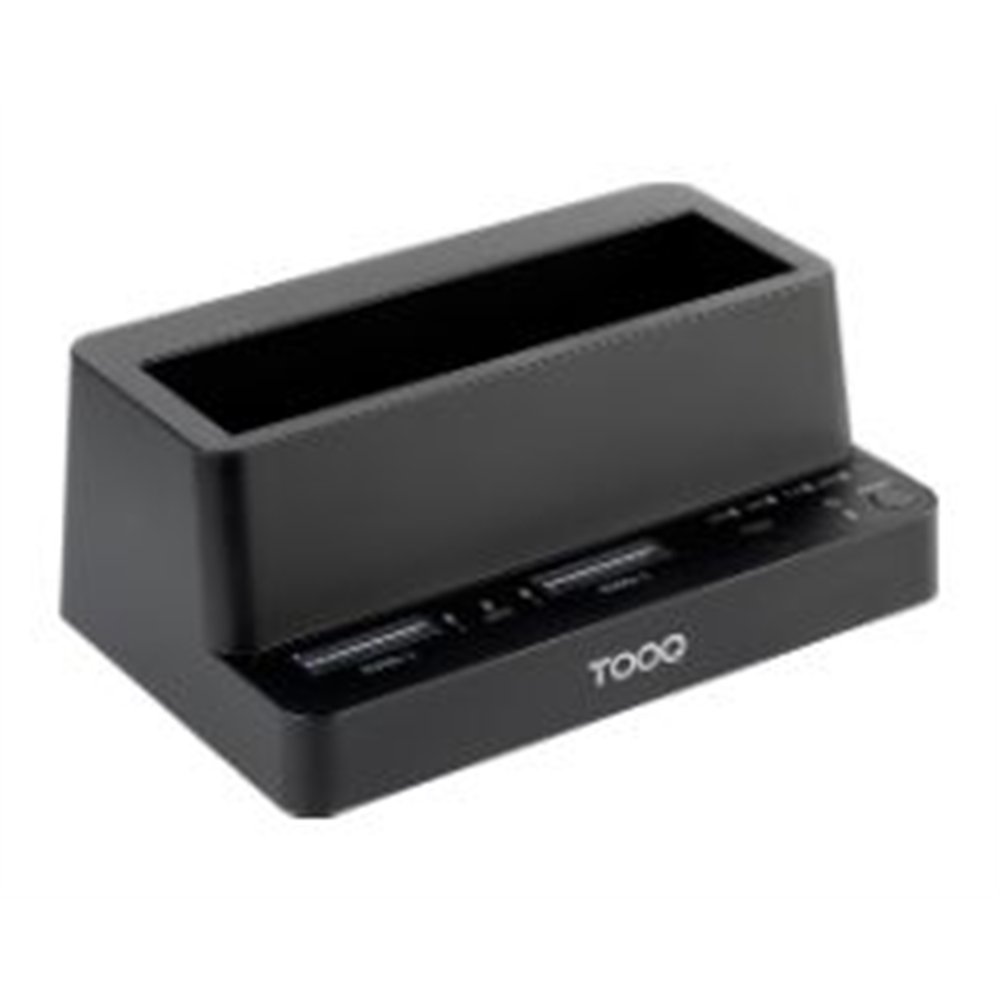 docking tooq ssd/hd usb-c pcie sata negro (tqds-502b)