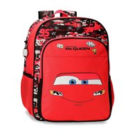 mochila mcqueen cars disney 40cm adaptable
