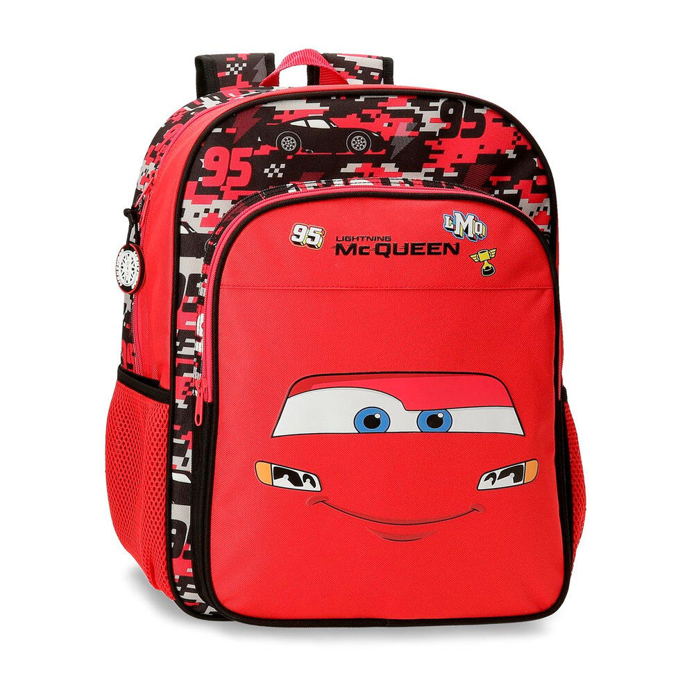mochila mcqueen cars disney 40cm adaptable