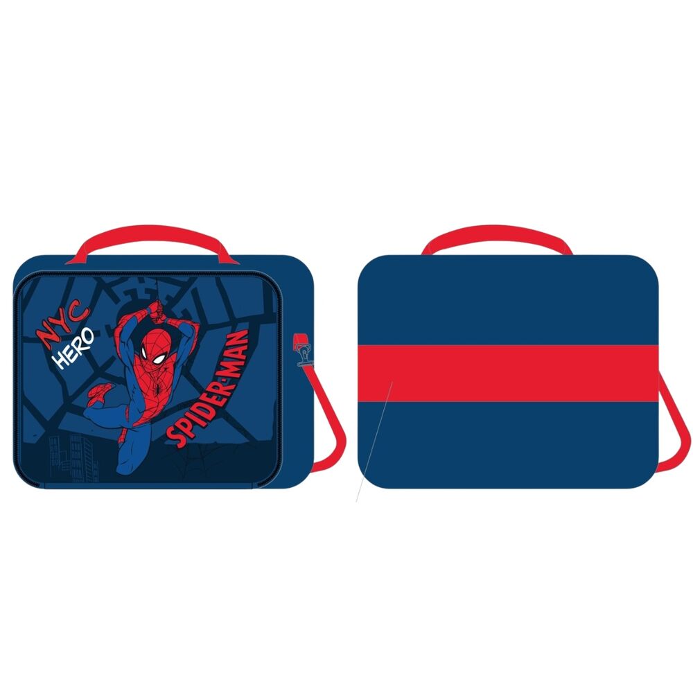 bolsa portameriendas adaptable spiderman marvel