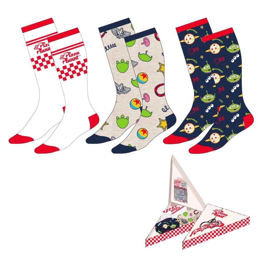 set 3 pares calcetines toy story disney adulto surtido