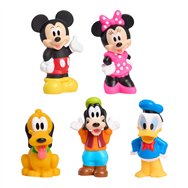 set 5 figuras baño mickey and friends disney