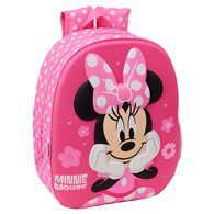 mochila 3d led minnie disney 33cm