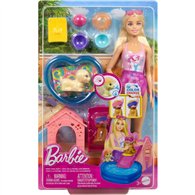 muñeca piscina perritos barbie