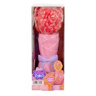 muñeca rosa roja petal pop barbie
