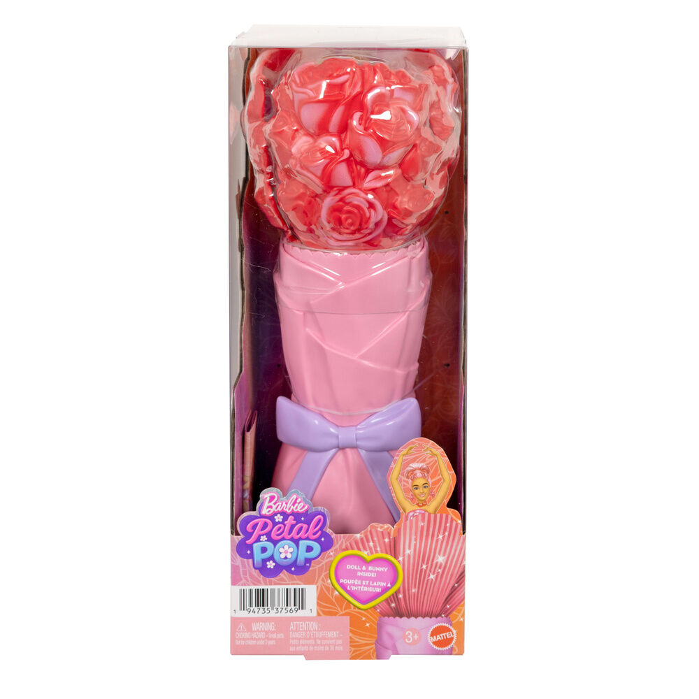 muñeca rosa roja petal pop barbie