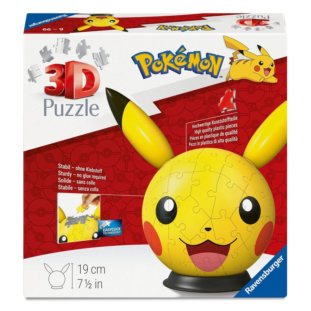 puzzle ball 3d pikachu pokemon