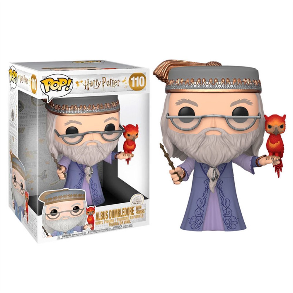 figura pop harry potter albus dumbledore with fawkes 25cm