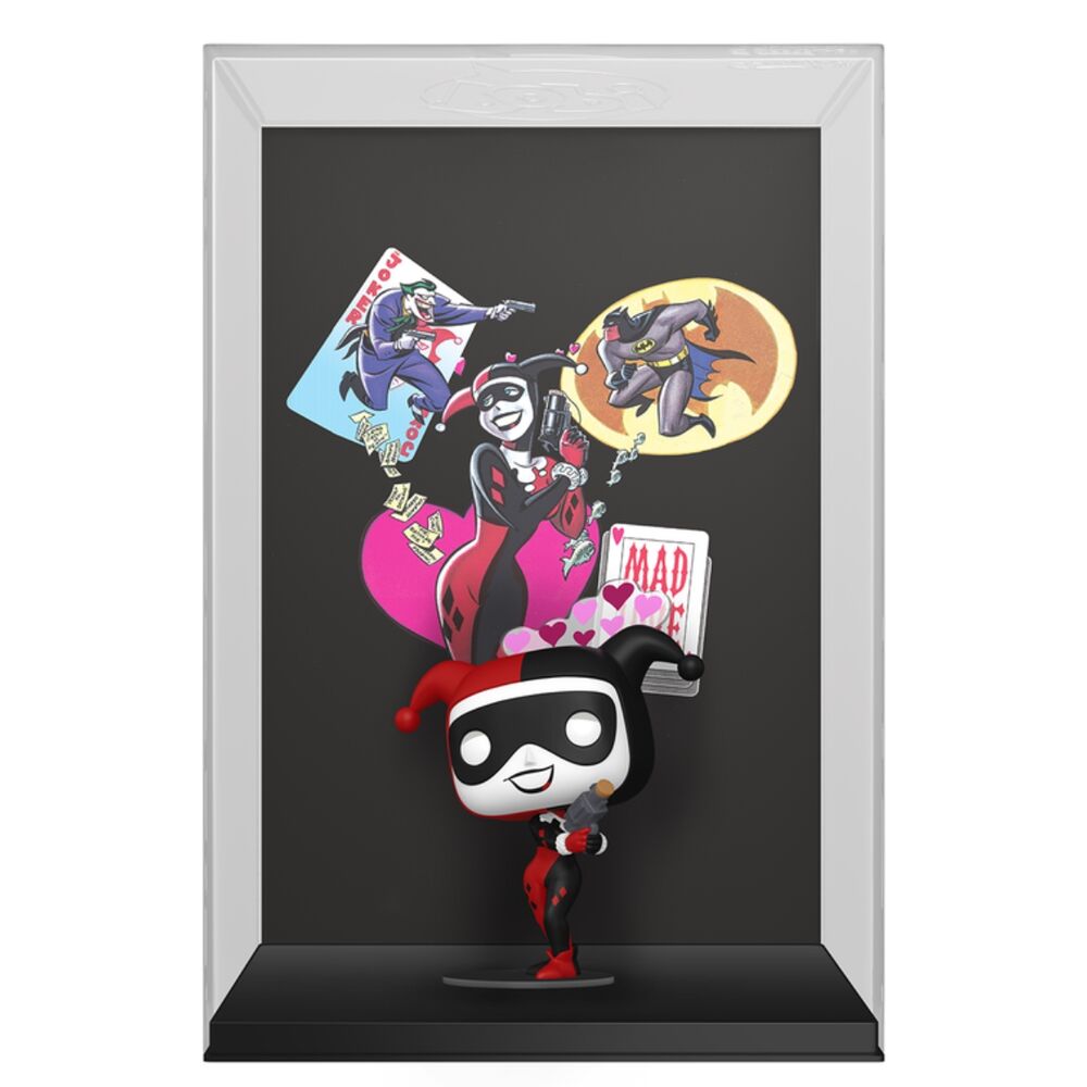 figura pop comic covers dc comics harley quinn - harley quinn