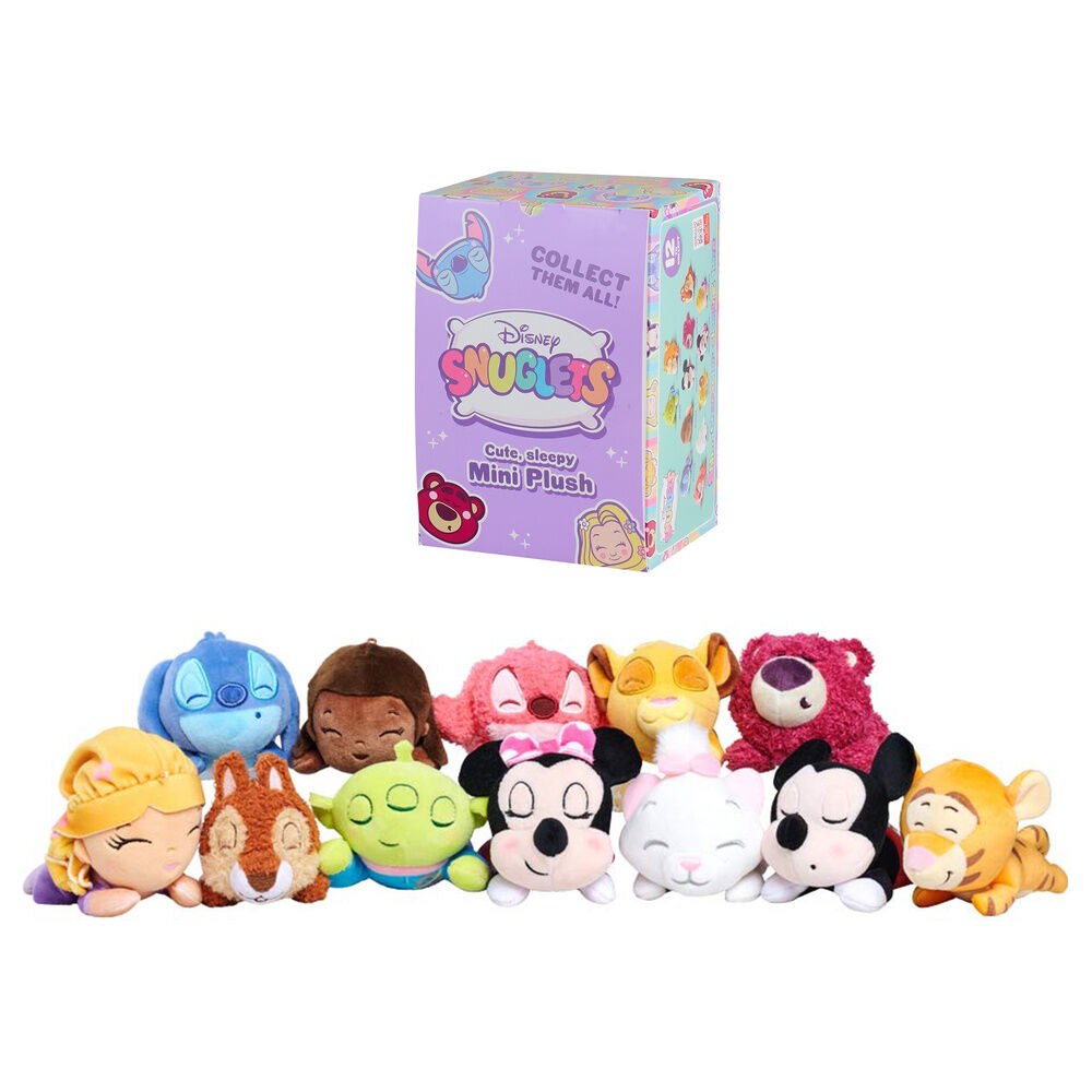peluche caja misteriosa snuglets disney 14cm surtido
