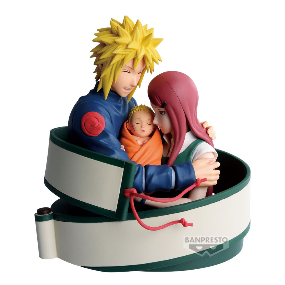 figura minato, naruto & kushina 13cm