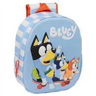mochila 3d led bluey 33cm