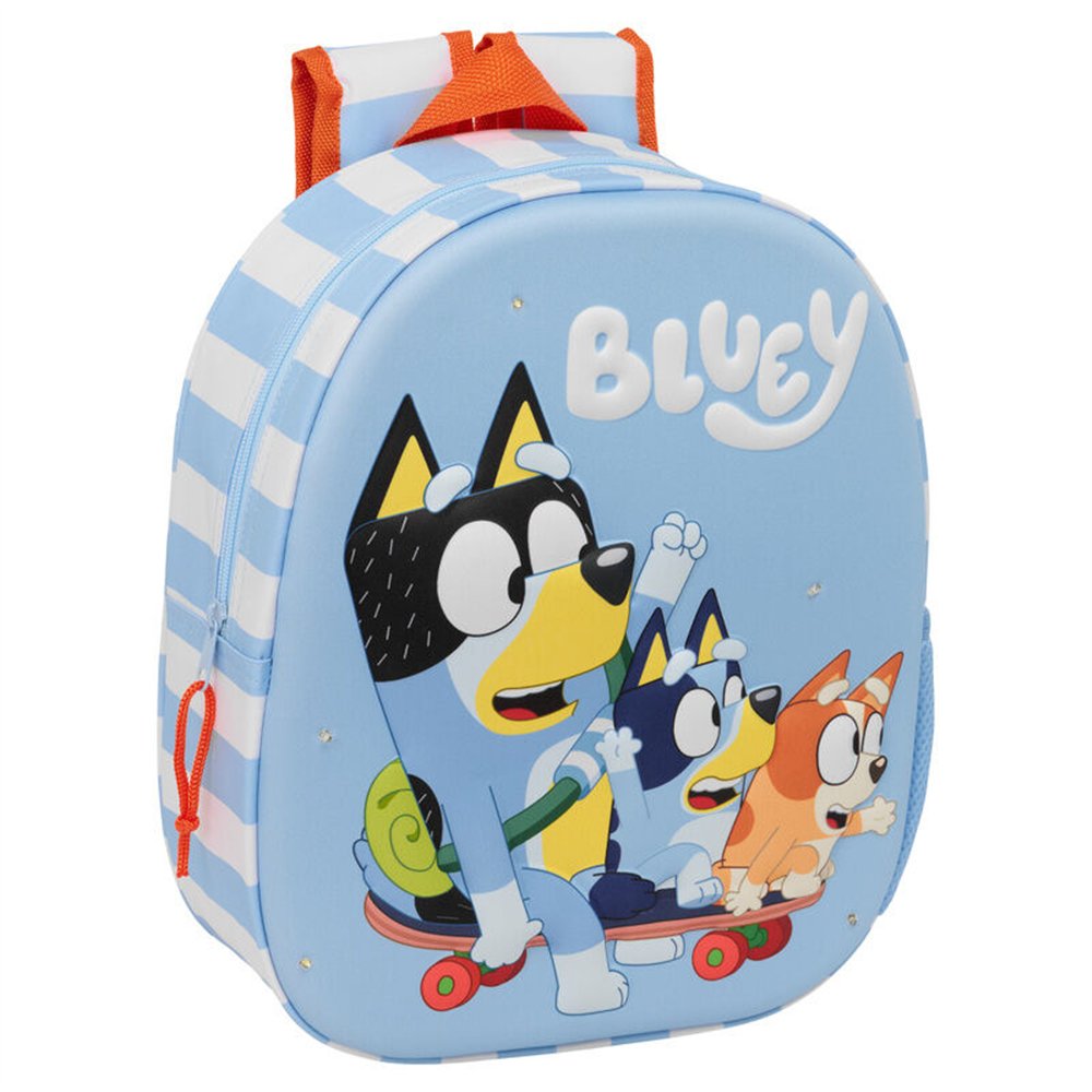 mochila 3d led bluey 33cm