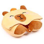 almohada viaje capucha duke el capibara hoodeazzz