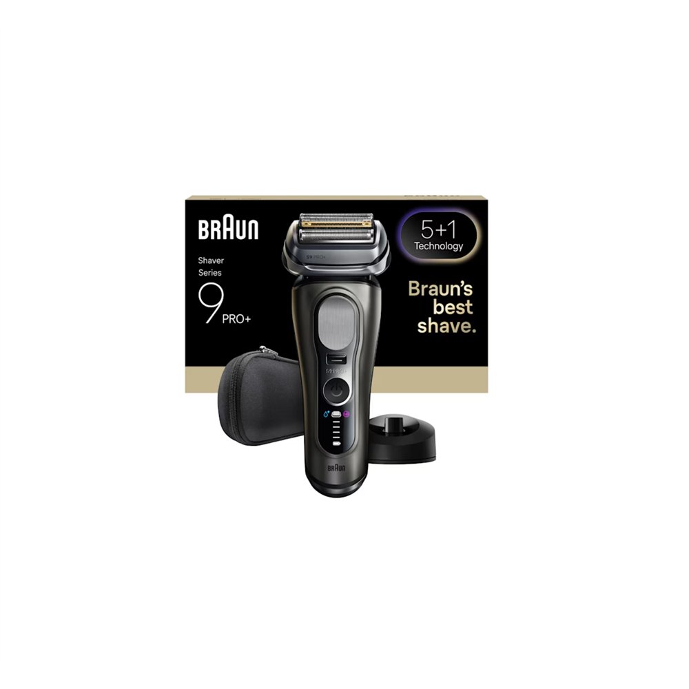 braun series 9 pro+ 9615s máquina de afeitar de láminas recortadora negro, gris