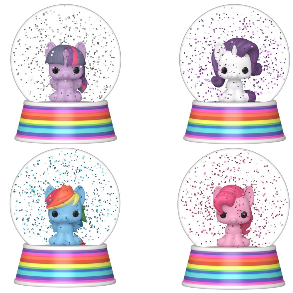 figura mystery mini bola de nieve mi pequeño pony surtido