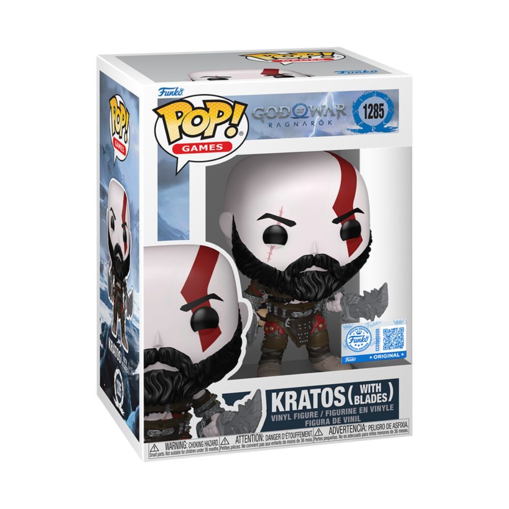 figura pop games god of war kratos with blades exclusive