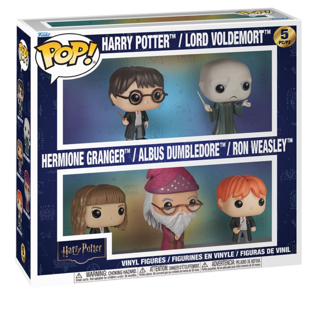 blister 5 figuras pop harry potter