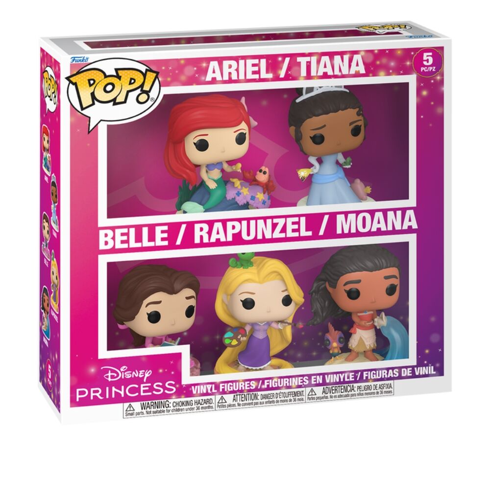 blister 5 figuras pop disney princesas