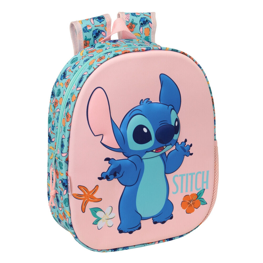 mochila 3d stitch disney 33cm