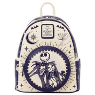 mochila jack skellington & sally cielo nocturno pesadilla antes de navidad disney loungefly 26cm