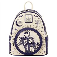 mochila jack skellington & sally cielo nocturno pesadilla antes de navidad disney loungefly 26cm