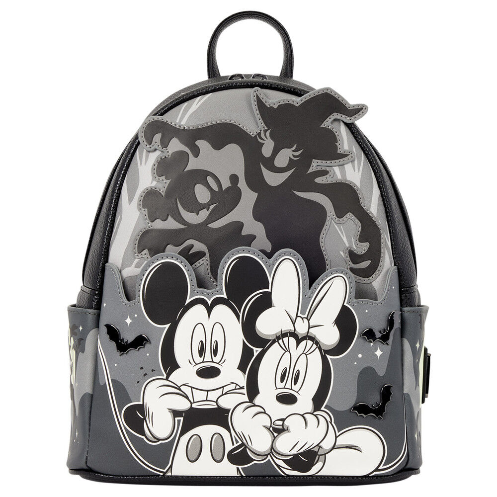 mochila mickey & minnie ghosh mickey disney loungefly 26cm