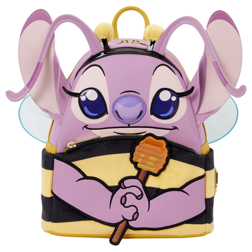 mochila angel abejorro stitch disney loungefly 26cm